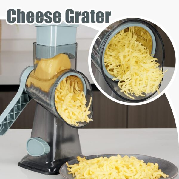 Cheese Grater with Container - Box Grater Cheese Shredder Lemon Zester Grater - Cheese Grater with Handle - Graters for Kitchen Stainless Steel Food Grater - Hand Grater and Vegetable Peeler Home & Kitchen - Image 6